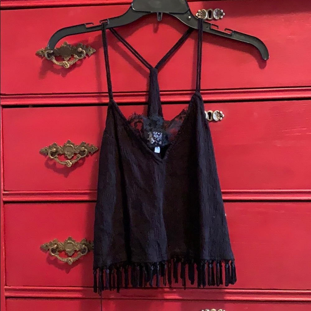 Kendal and Kylie Black Tank Top